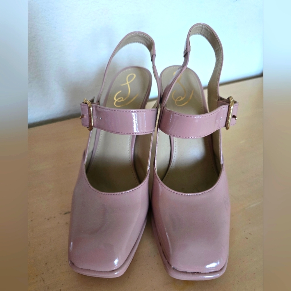 Sam Edelmam Elegant Pinkish Nude Slingback Heels